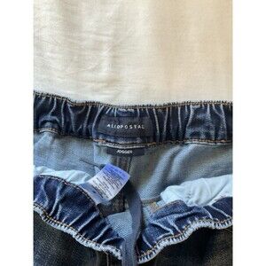 Aeropostale Pants M Navy Blue Jogger Pull On Drawstring Tapered Cambodia